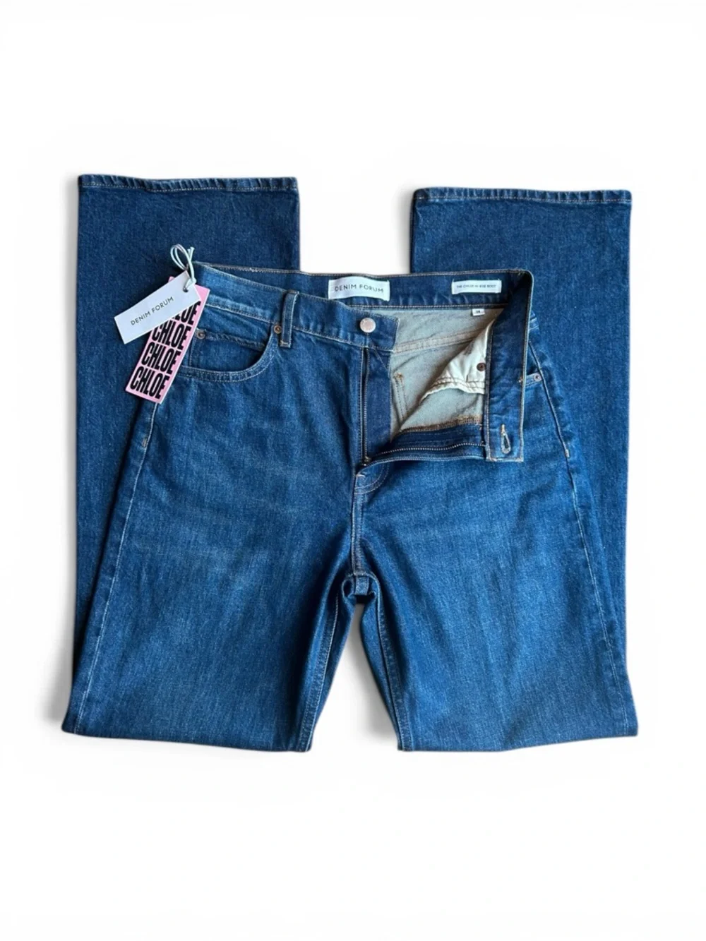 Aritzia Denim Forum Chloe Hi-Rise Bootcut Jeans NWT 28 Dark Indigo - Picture 4 of 10